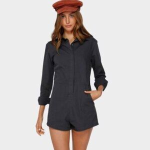 NWT Billabong Gigi Twill Playsuit -- Sexy Cute Romper — Small — Discontinued